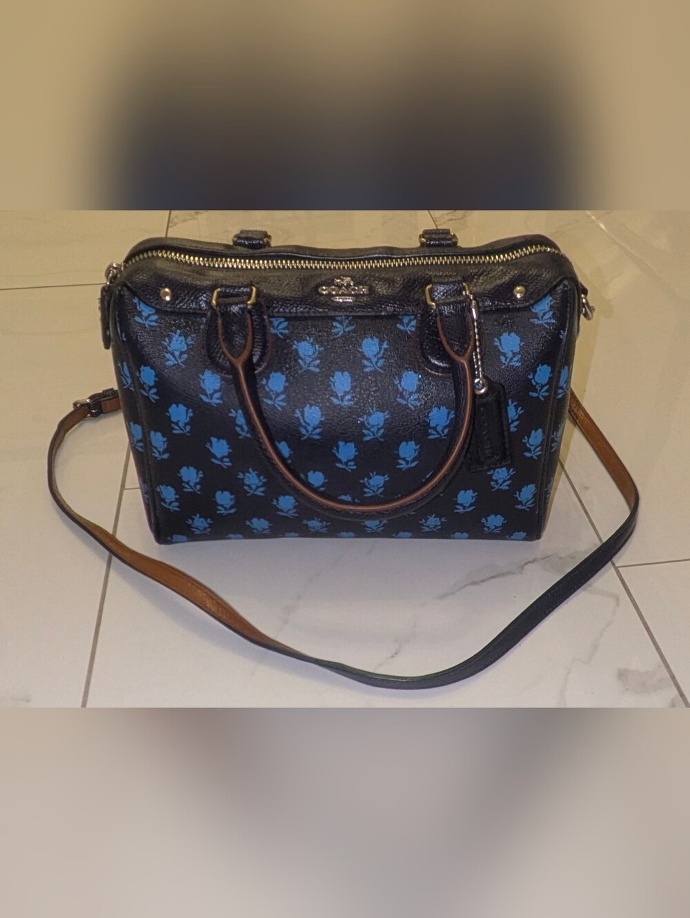 Coach Mini Bennett Satchel Badlands Floral Crossbody Bag